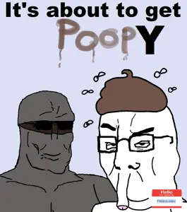 chudjak, perceptive chud, its about to get sooty, 2soyjaks, animal, bald, blue background, buff, bug, bugs