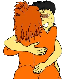 femjanny, markiplier soyjak, soykio kid, female markiplier, 2soyjaks, arm, asian, back, back view, big butt