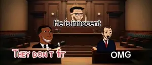 wojak, beard, black hair, black skin, chair, clothes, glasses, hair, looking at you, looking to the right
