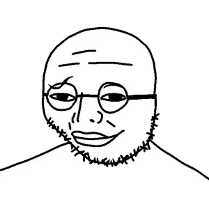 i got the aids down in africa, useful soys, 1soyjak, bald, closed mouth, eyebrows, forehead lines, glasses, lips, lolinigger