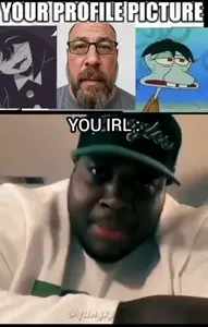 squidward tentacles, markiplier soyjak, meximutt, mexiaryan, neutralplier, animated, bald, balding, beard, black hair