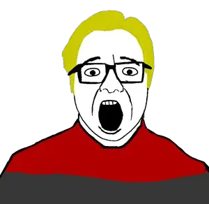 nate higgers, rafaeljak, natejak, 1soyjak, black eyes, blonde hair, chubby, clothes, front view, glasses