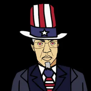 chudjak, patrick, 1soyjak, america, angry, beard, black background, blue suit, closed mouth, clothes