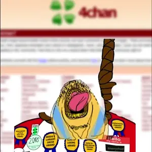 slopjak, .mov, 😭, 😭💢, 1soyjak, 4chan, 4cuck, animated, black hair, crying