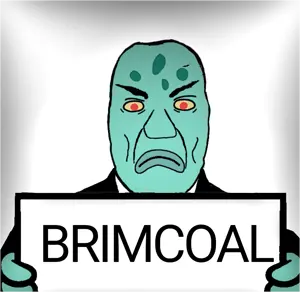 rafaeljak, angry, bald, blue skin, brimcoal, closed mouth, clothes, green skin, holding object, holding sign