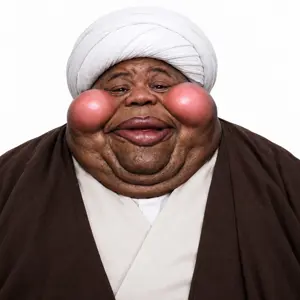 hunky, alicia, fat alicia, hunky twink sex machine, hunky twink sex machine, 1soyjak, black skin, closed mouth, fat, front view
