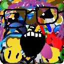 soyak, slopjak, nuurumoji, 1soyjak, black eyes, emoji, emoticon, eyebrows, front view, gem