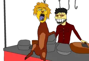 femjanny, bernd, soykio kid, 1soyjak, ack, almost full body, angry, animal, asian, black hair