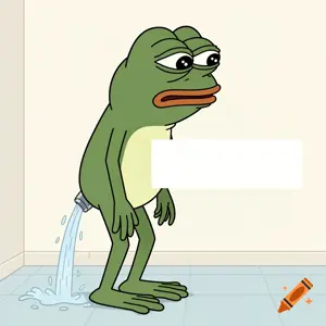 AI is so retarded I swear tg, here's my prompt "Pepe the frog pissing, censored so it's safe for work, but he is pissing. The character must be pepe the frog, a green 4chan meme frog from the "boy's…