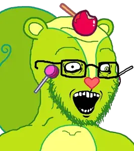 nutty, soyak, soyak (crazed), 1soyjak, amblyopia, animal, animal ears, apple, buck teeth, candy