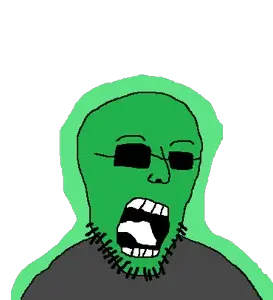 scott, glowie, bald, covered eyes, fed, federal agent, glasses, glowing, gray shirt, green glow
