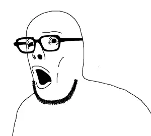ughjak, unknown, 1soyjak, bald, big pupils, black eyes, dantdm, disgusted, eyebrows, frown