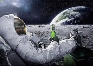 gigachad, 1nas, alcohol, beard, beer, black hair, closed mouth, clothes, drink, earth
