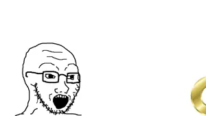 soyak, 'g, bald, black eyes, earrape, embedded 'g, english text, facial mark, glasses, gold