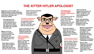 brandon, branigger, branvase, adolf hitler, armband, belt, closed mouth, clothes, fascism, glasses