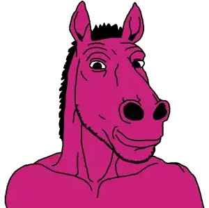 unknown, 1soyjak, animal, animal ears, black eyes, black hair, closed mouth, glasses, hair, horse