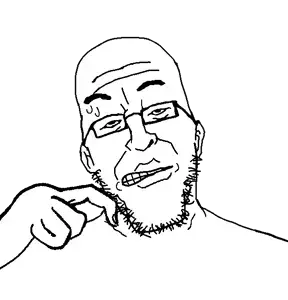 epsteinjak, bald, collar jerk, ear, eyebrows, front view, glasses, hand, looking up, nervous