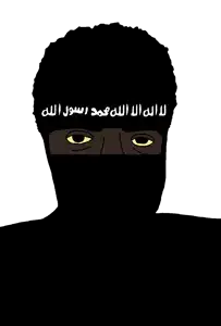 yakub, chudjak, patrick, 1soyjak, africa, african, balaclava, big forehead, black eyes, black hair