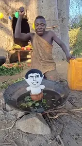 chudjak, 1soyjak, african, balloon, banana, black eyes, black hair, black skin, bloons, clothes