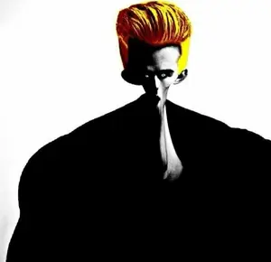 der coomer, gigachad, gigacoomer, young giga, aryan, 1nas, a10 eyes, black shirt, blonde hair, blue eyes