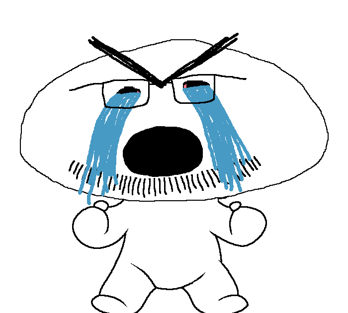 doughjak, expansion, selfish little fuck, 1soyjak, angry, bald, black eyes, bloodshot eyes, chubby, cryboy