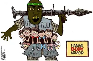 feraljak, tetojak, bald, brown skin, children, glasses, gun, hamas, holding gun, holding object