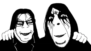 cobson, feraljak, wholesome cobson, wholesome feraljak, no more brother wars, trios & duos, 2soyjaks, black clothing, black eyes, black hair