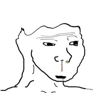 wojak, black eyes, brainlet, dumb, dumbass, dummy, idiot, no beard, no glasses, open eyes