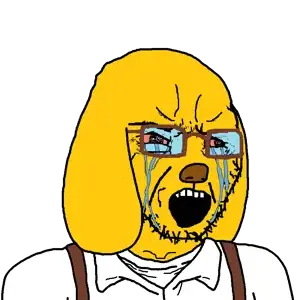 soyak, soyak (crying), jannyjak, 1soyjak, angry, animal, animal ears, bald, black eyes, bloodshot eyes