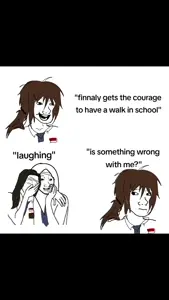 cinnta re, female wojak, wojak, black eyes, black hair, brown hair, closed mouth, clothes, hair, hands