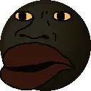 meximutt, bantujeet, bantumutt, bantunigger, nuurumoji, 1soyjak, bald, big lips, black eyes, black skin