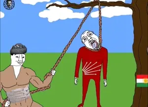 bernd, chudjak, chudjak front, hanging troonjak, muscular chud, troonjak, 2soyjaks, ack, blacksun, blonde hair