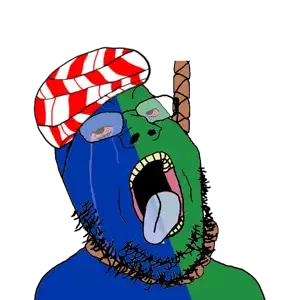 bernd, gapejak, hanging troonjak, troonjak, 1soyjak, ack, bald, black eyes, bloodshot eyes, blue skin