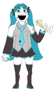 hatsune miku, soytan, anime, blue eyes, blue hair, boot, clothes, dress, female, foid