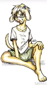 naramaca, animal, claws, clothes, computer, dog, drawfag, drawgod, ears, files