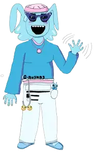 gnusmas, soynusmas, soytan, soykio kid, femjak, 1soyjak, arm, beanie, black eyes, blue glasses