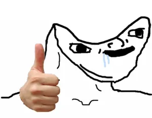 wojak, bald, brainlet, dumb, dumbass, dummy, hand, idiot, no glasses, open eyes