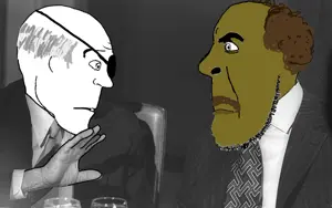cobson, feraljak, 1977, 2soyjaks, anwar sadat, bald, balding, brown hair, brown skin, closed mouth