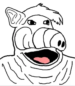 et, alfie, 1soyjak, alfie, animal, black eyes, ear, et, extraterrestrial, fat