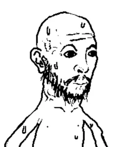 unknown, andrew tate, beard, closed mouth, ear, soyjak, stubble, sweating, youtube, youtuber