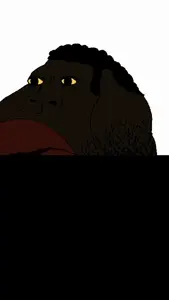 feraljak, meximutt, bantujeet, bantumutt, bantunigger, wholesome feraljak, 1soyjak, beard, big lips, black eyes