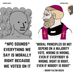 npc wojak, wojak, yes chad, beard, blonde hair, christian cross, christianity, closed mouth, cross, hair