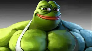 pepe, pepelaugh, 1nas, amphibian, animal, animated, bald, buff, butt, frog