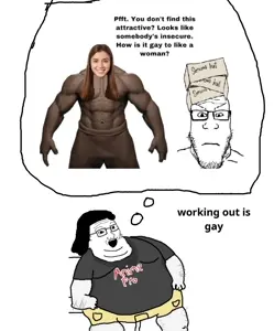 markiplier soyjak, soyak, neutralplier, 2soyjaks, angry, anime, black eyes, black hair, black text, buff