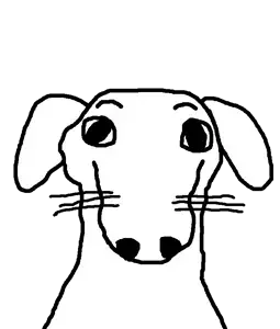 dogjak, dogjak ears, 1soyjak, animal, closed mouth, dog, dog ear, ear, front view, looking at you