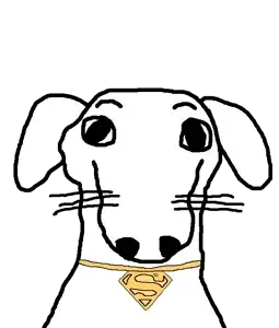 krypto, dogjak, dogjak ears, 1soyjak, animal, closed mouth, collar, dog, dog ear, ear