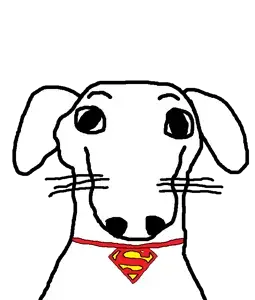 krypto, dogjak, dogjak ears, 1soyjak, animal, closed mouth, collar, dog, dog ear, ear