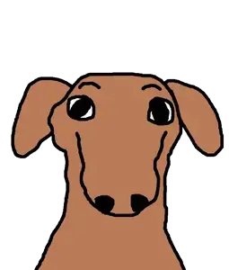 dogjak, dogjak ears, 1soyjak, animal, closed mouth, dog, dog ear, ear, front view, looking at you