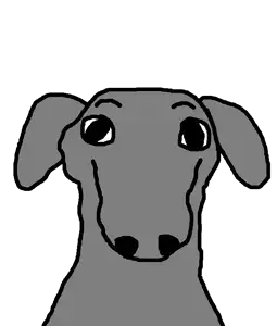 dogjak, dogjak ears, 1soyjak, animal, closed mouth, dog, dog ear, ear, front view, gray skin