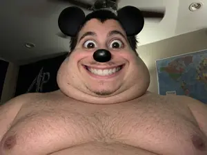 mickey mouse, commiejak, /mickey/, black eyes, black hair, chest, chest hair, commie, communiaryan, eyebrows